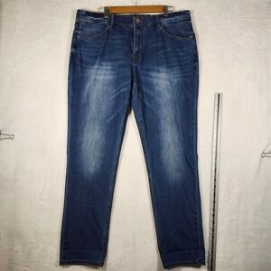 SELECTED DENIM Carrot Fit Jeans W38 L32 Blue Wash Mens Denim Pants